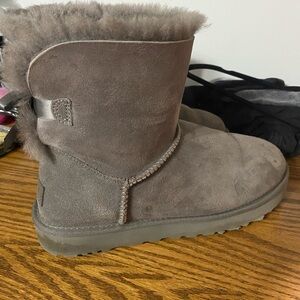 UGG Gray Plush Lined Boots